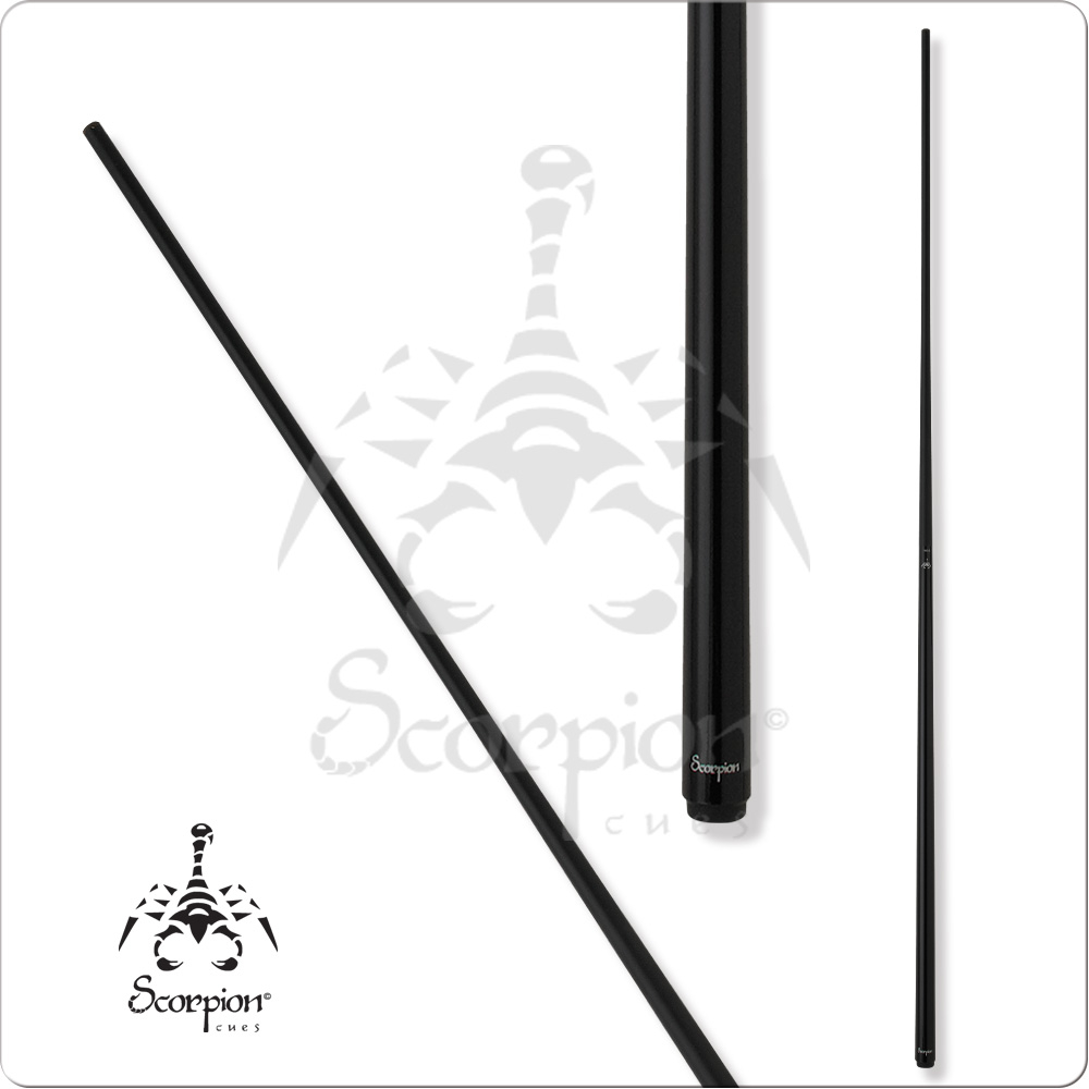 Scoprion Black One Piece Pool Cue